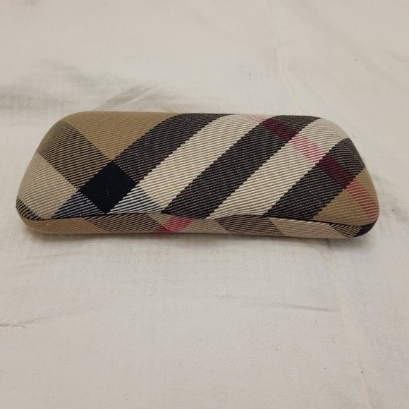AUTHENTIC Burberry Nova Check Red White Black Tan Plaid Eyeglasses Hard Case main image 6